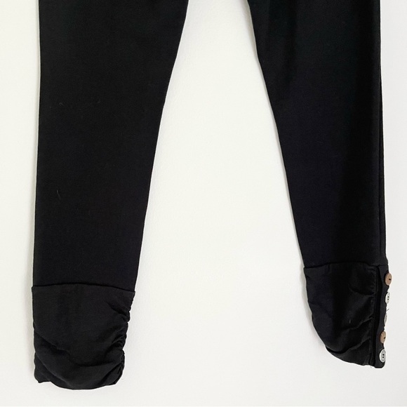 NWT Soft Surroundings Women’s Ankle Length Button Ankle Leggings Black Petite XS - Picture 7 of 10